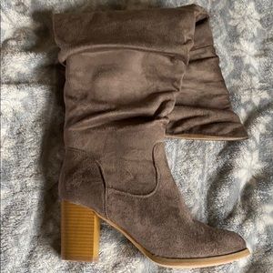 Taupe OTK Boots